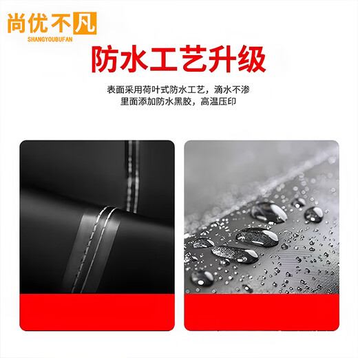 Shangyoubufan raincoat, adult long reflective one-piece raincoat, full body all-in-one anti-storm duty property security factory with brim