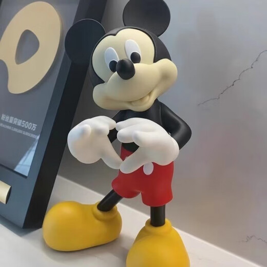 Bixin Love Mickey Living Room Large Floor-standing Ornament Next to TV Cabinet Home Decoration Mickey Mouse Housewarming Gift Large Love Mickey (30 cm high