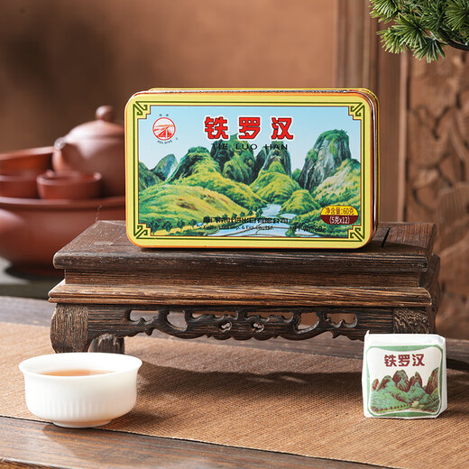 中茶海堤茶叶 铁罗汉茶AT106岩茶福建乌龙茶足火 【经典手工】AT106 60g*1盒