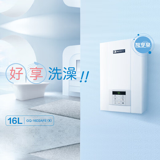 能率（NORITZ）GQ-16D2AFEX/20D2AFEX燃气热水器水量伺服恒温真人语音播报提示家用天然气强排式热水器16/20升 20L 【20D2AFEX+690AS零冷水】