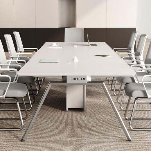 Muzhixiao E0 level conference table long table office desk and chair combination simple small negotiation office furniture training table long table E0 level plate 1.8 meter conference table