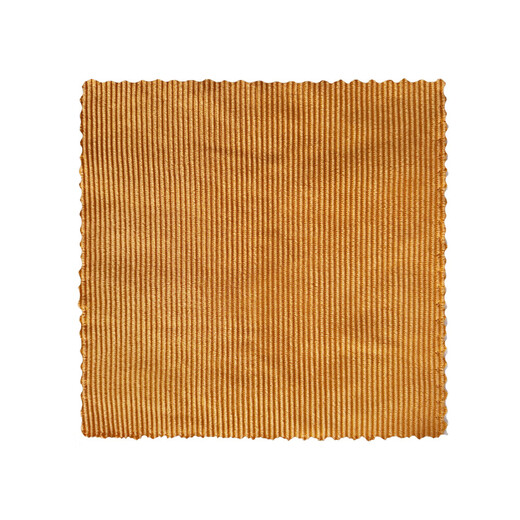 Household daily rags, vertical striped scouring pads, absorbent, non-stick, oil-removing, decontamination and degreasing microfiber rags, yellow, 2 pack