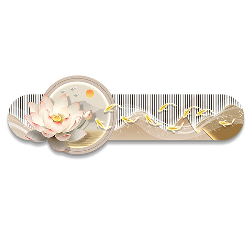 界同九鱼图led带灯客厅装饰画沙发背景墙挂画壁画简约现代感荷花 KX-6189 80*240【充电宝+遥控】