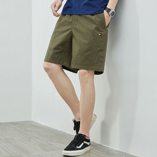 
TOMMYBULL American Tommy Tommy Summer Men's Fashionable All-match Shorts Business Casual Five-Clip Pants Middle-aged and Young Straight Pants 9215 Dark Blue 3XL Weight 160-180Jin [Jin equals 0.5 kg]