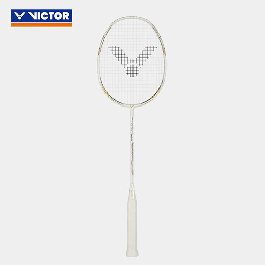 VICTOR Victor badminton racket carbon fiber single shot Falcon TK-HAWK white 5U threaded 24 pounds with hand glue