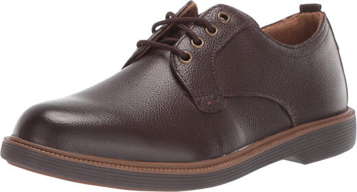 Florsheim Boys, Supacush Flat Toe Oxford Shoes - Little Kids and Big Kids, Brown Nubuck/Brown Sole Brown Nubuck/Brown Sole 7 Big Kid