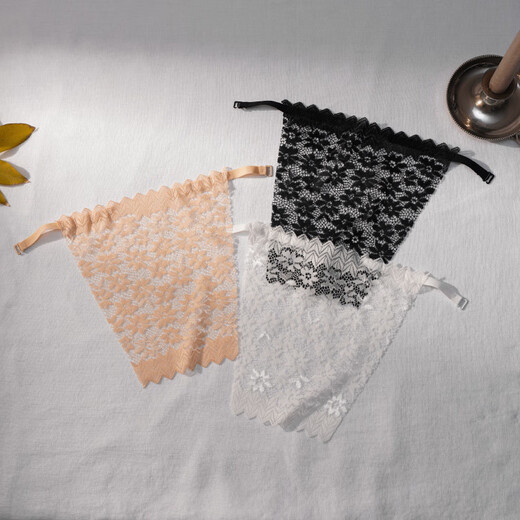 Modal Women's Summer Anti-Light Bra Cover One-piece Breast Protector Lace Cover Tube Top Anti-Light Sticker Neck Artifact Basement Black