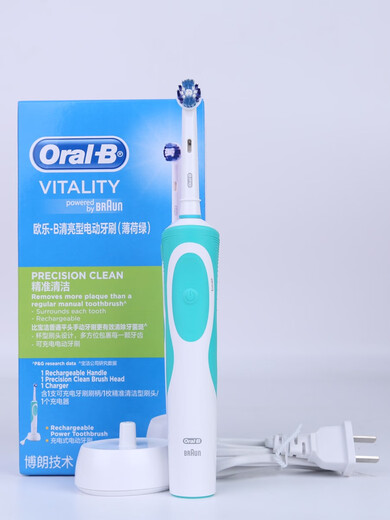 
Oral-B electric toothbrush D12 rechargeable clear type D12013 4 pcs d12 purple + 4 pcs domestic