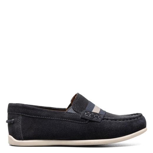 Florsheim Boys' Jasper Jr Loafers - Little and Big Kids, Navy Suede Navy Suede 4.5 Big Kid