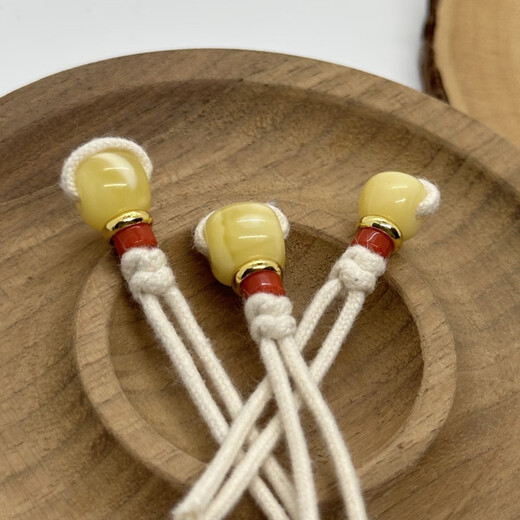 Fat Donglai's same style beeswax tee, natural Russian material, beeswax old style tee, star and moon, Bodhi Buddha head, accessories tee, 12mm