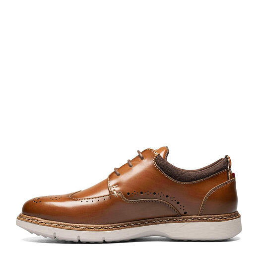 Stacy AdamsSTACY ADAMS Boys Synergy Wingtip Lace Oxfords, Cognac Cognac 4 Big Kid
