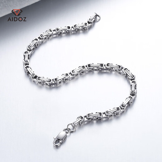 Aido Diamond pt950 platinum bracelet for men platinum mechanical style solid bracelet Qiangge's same trendy and cool bracelet (customized) about 48-50g length remarks about 5.5mm thick
