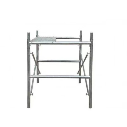 热镀锌移动脚手架工程四杠形活动架建筑龙门架家用装修架厂家直销 1米-1.8米-0.95米/半架 型钢踏板