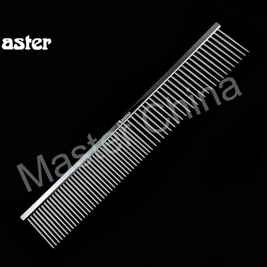 Master pet comb cat and dog comb picking hair 280 320 straight piano comb puppet teddy 000g BR280 silver needle length 28mm comb length 19cm