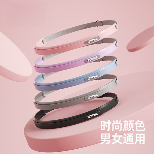 Xulin Deutsche Marke Sweat Guide Belt Herren Anti-Vorgurant-Gürtel Sportband schweißabsorbierendes Stirnband Frauen mit Anti-Sweat-Silikon-Stirnband Anti-Rutsch-Temperament grau [weiches Silikon]