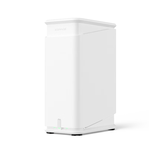 极空间私有云Q2C 2T双盘位NAS智能AI娱乐影音办公网络存储服务器(内置1块酷鹰 2TB硬盘)白色 免安装