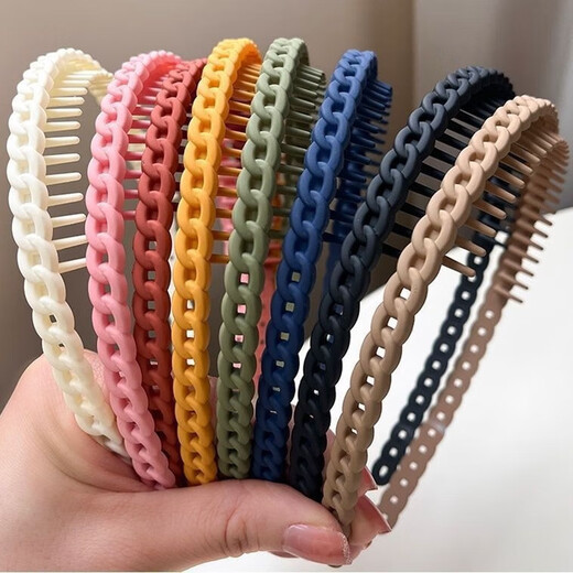 FGHGF sweet and versatile headband for women's face wash, non-slip hair bundle, simple and portable, new bangs broken hair headband hair accessories, simple plastic headband (random color) 2 pcs