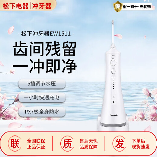 Panasonic electric dental rinser EW1511 bubble jet cleaner EW1513/23/33 dental scaler water flosser gum protector EW1523 powder packaging micro-defect machine brand new