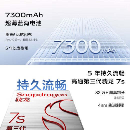 vivo Y300 Pro+ 12GB+256GB 星空银 国家补贴 7300mAh蓝海电池 第三代骁龙7s 金刚磐石架构 AI手机