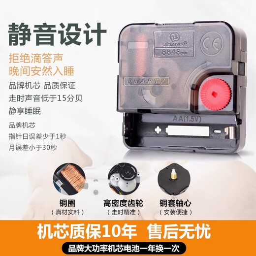 Xiaoxiao Malerei Uhr, Yifan, Uhr, Wanduhr, Wohnzimmer, Haushalt, stiller ewiger Kalender, Uhr, Wand, kreativer Kunst -Wandleuchten, Malerei, PD4865 [Upgrade -Datum + Temperatur] 20 Zoll 50*35 cm regulärer läherlicher Stil