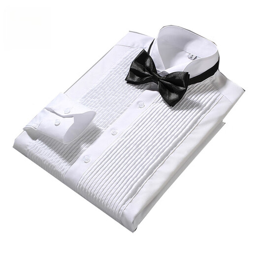Jinlilai Adult Robe Shirt à manches longues Men de frère Men Brother Group Slim Corée de style coréen Tie à nœuds de mode