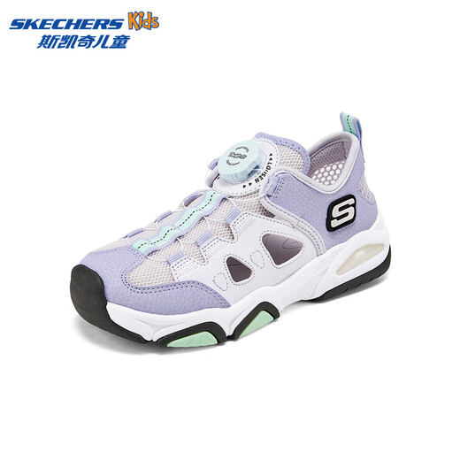 Skechers Skechers Small Armor Sandals 3.0 Children's Summer Mesh Breathable Soft Sole Boys' Sports Shoes 405320L Girls/Lavender/LAV 38