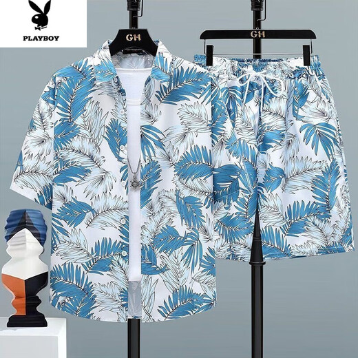 Playboy Sanya TRENDY TRENDY CASCOST SUMME VACKAGE PANT PANTAGE Men de secours en vrac Hawaiian Shorts K6628 Couleur d'image [Pantalon unique de haute qualité] M suggère 95-110jin [Jin est égal à 0,5 kg]