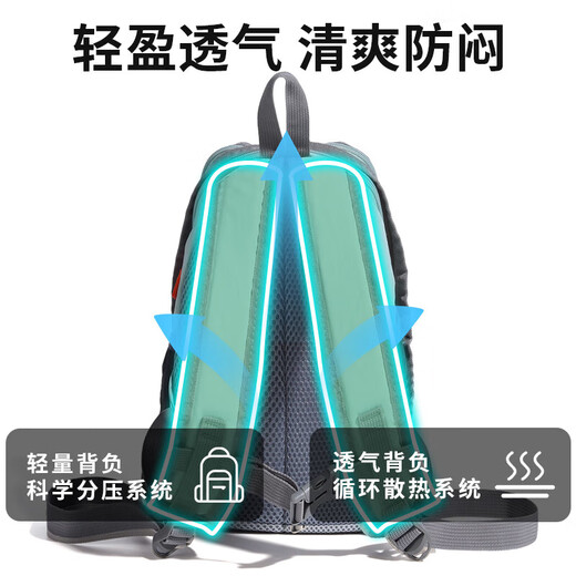DUTRIEUX outdoor backpack contrasting color mountaineering bag picnic retro small school bag light travel bag light hiking backpack outdoor backpack [mint green]