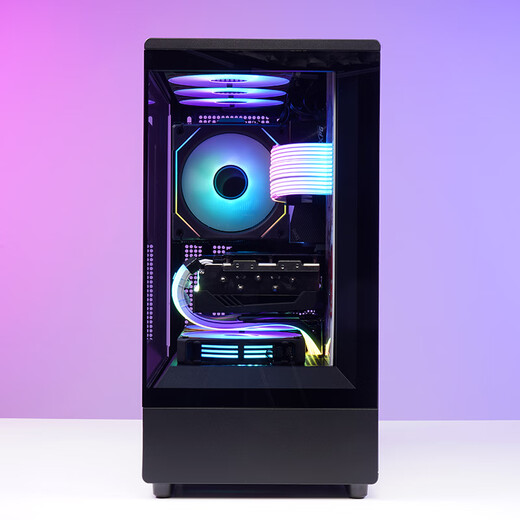 Patriot (aigo) Xingcan Xiaolan computer case Z15 reverse leaf*3+positive leaf*1 ARGB fan black