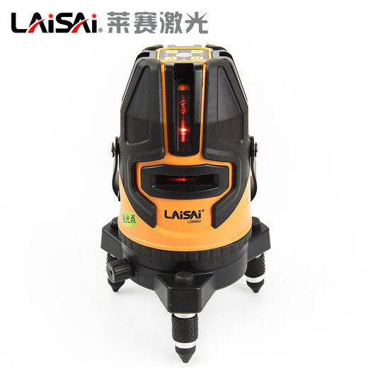 LAISE LASER NIVEL 2 alambres de 3 hilos 5 hilos de alta precisión Nivel de línea automática Medidor Láser Proyecto 686 Glue de luz roja de 5 hilos LS625 Configuración estándar