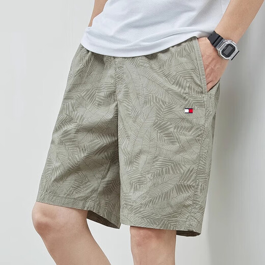 TOMMY JEANS汤米美国夏季纯 棉五分短裤休闲百搭宽松沙 9224深灰 4XL  建议180-200斤
