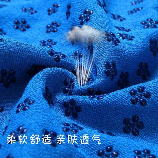 瑜伽毯铺巾布垫防滑加宽加厚防滑瑜伽毯加长吸汗瑜珈巾健身垫毛巾 紫色【瑜伽铺巾】