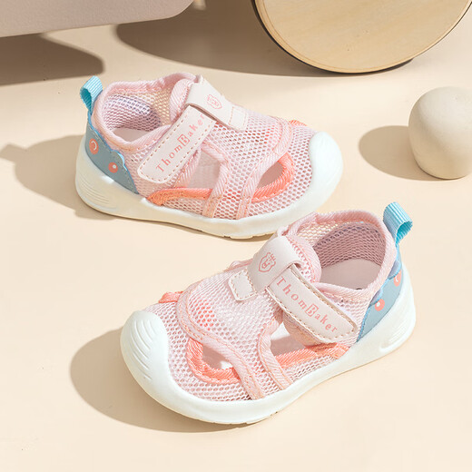 
Tombeck baby sandals for boys and girls summer toddler shoes 1-3 years old baby sandals soft-soled baby shoes Ocean Blue 18#