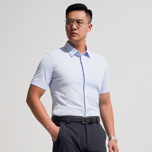 龙牙（Dragon Tooth）三代龙牙暗轩短袖商务衬衫夏季清凉透气白衬衫休闲通勤上班 白色 L 180/100A 重155-170斤