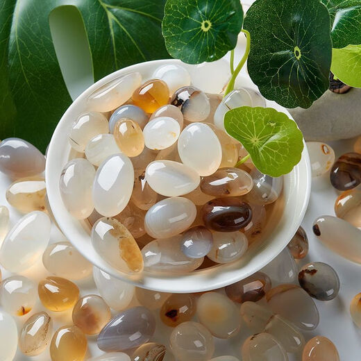 Runhuanian Nanjing Yuhua Stone Boutique Special Multicolored Stone Fish Tank Hydroponic Succulent Pavement Flower Pot Bottom Pebble Agate Stone Multicolored Small Crushed Agate Stars 4-9mm3g