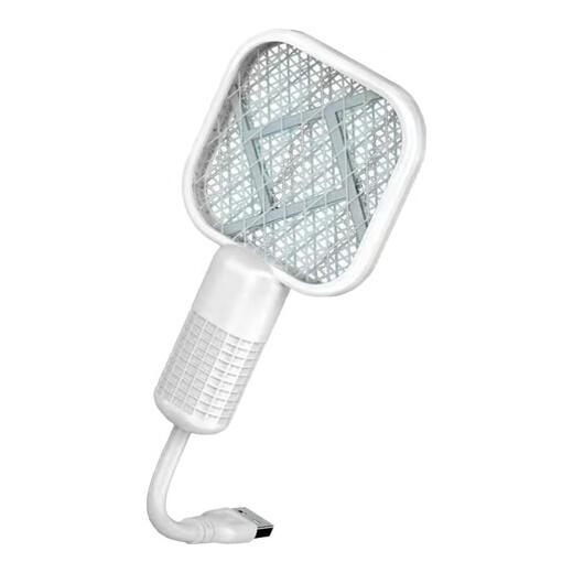 OUMIRO Electric Mosquito Swatter Mosquito Killing Lamp Powerful Mosquito Killing Swatter USB Home Outdoor Large Mesh Purple Light Automatic Mosquito Trapping Black