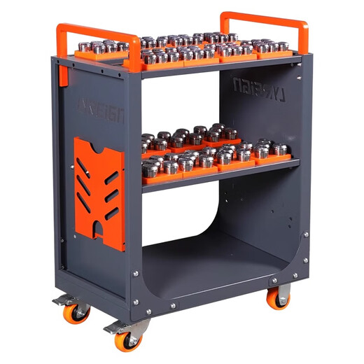 LYREIGN CNC CNC tool ER20ER25ER32 collet storage cart machining center tool holder chuck storage 107-10 model ER25/SK16-840 hole can be mixed and matched