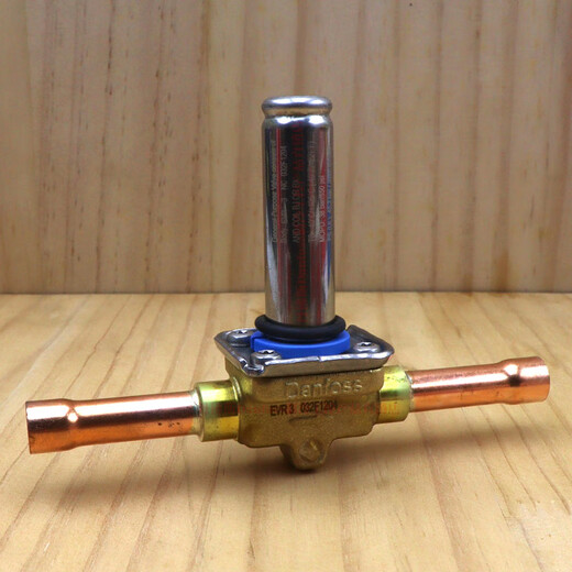 丹佛斯EVR3空调制冷英制紫铜管焊口接电磁阀体 EVR10/032L12171/2紫铜焊口