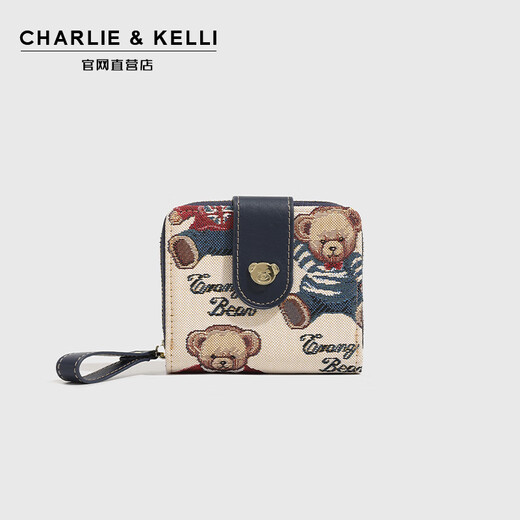 Charlie / Kelli Site Web officiel CK Brand Luxury Femme's Bag Wallet Cartoon Storage Key Sac 2025 NOUVEAU COIN WATLET CART SAG BLUE
