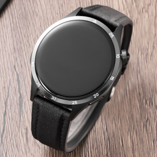 2025年新款watch新款gt5 pro智能手表男gt4监测血压健康运动手环 GT5pro黑盘黑色皮带 配硅胶表带