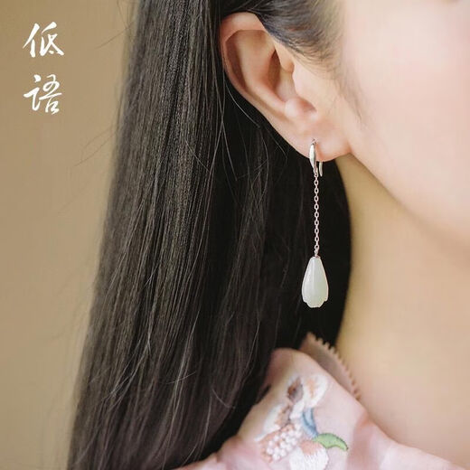 Danfei 2025 Pendientes de orquídeas para mujeres Temperamento literario de estilo retro Mujeres Pendientes hechos a mano Gancos de oreja PARES DE PARES 897