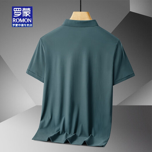 Romon Dads Sommereiseis Seiden kurzärmeligte T-Shirt für Männer im Sommer mittleren Alters und älteres Polo-Hemd lässig mit mittlerem Alter.