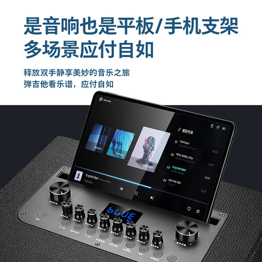 Philips Square Dance Audio outdoor stage high-power mobile portable trolley commercial conference speaker wireless Bluetooth high volume karaoke amplification with dual microphone SD529 three-way 12-inch subwoofer