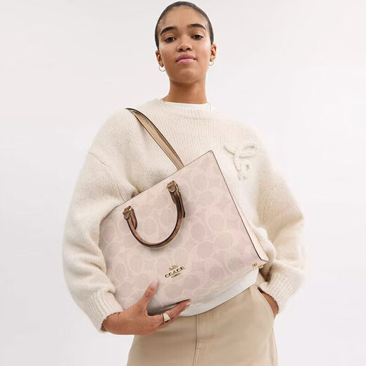 Coach Tasche Tasche Neue Maggie 36 Frauenhandtasche Klassische presbyterianische Umhängetasche Sandgelb Cy677 IMXI9 Länge 36,5 cm Breite 14 cm Höhe 28 cm