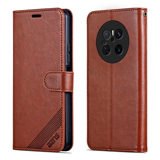 Azns Huawei Mate70 Flip Téléphone Case Cuir Card Carte Sweet Style CLS-AL00 NOUVEAU ÉTAT DE PROTECTE