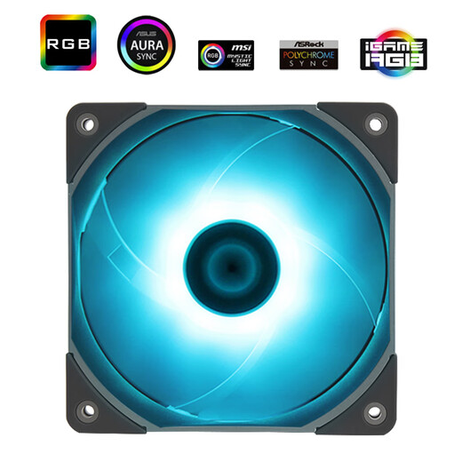利民Thermalright TL-C9/C120 机箱风扇2000pwm调速TL-C9【单包版】 C12015L RGB薄扇