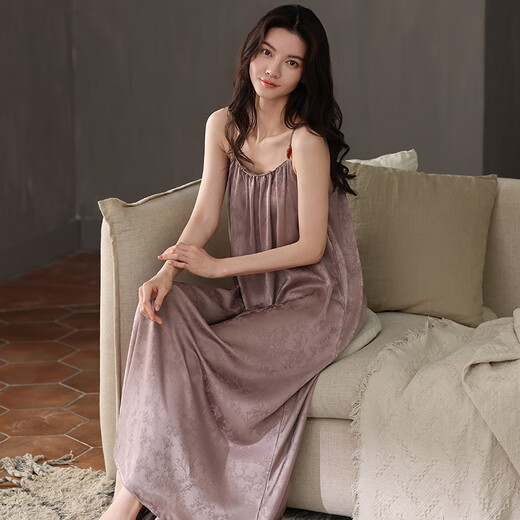 Hanrui Summer Jacquard Cool Skinsy Friendsy Sexy Kinegown Sexy Ladies Home Flouge Платье A13116 M