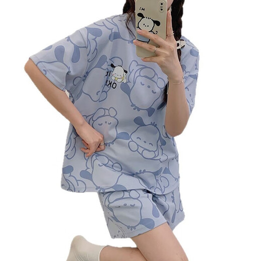 Jingpu fei été mignon mignon à manches courtes pyjamas de pyjamas de maison de grande taille