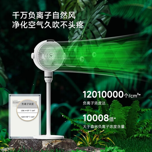 Beon Air Circulation Fan Silent Bedroom Living Room Electric Fan Smart Voice Energy Saving High Wind DC Variable Frequency Household Fan Desktop Desktop Electric Fan 3D Shaking Head SF3 Pro Function Upgrade Supports Hongmeng Zhilian