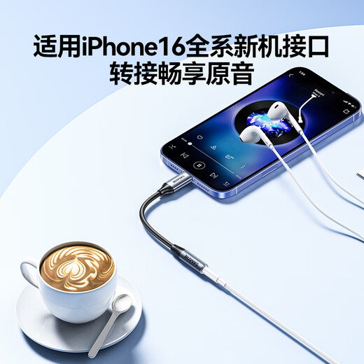 山泽Type-C耳机转接头 3.5mm耳机音频线 DAC解码耳机转换器 适用iPhone17/16/15华为三星小米手机TY301